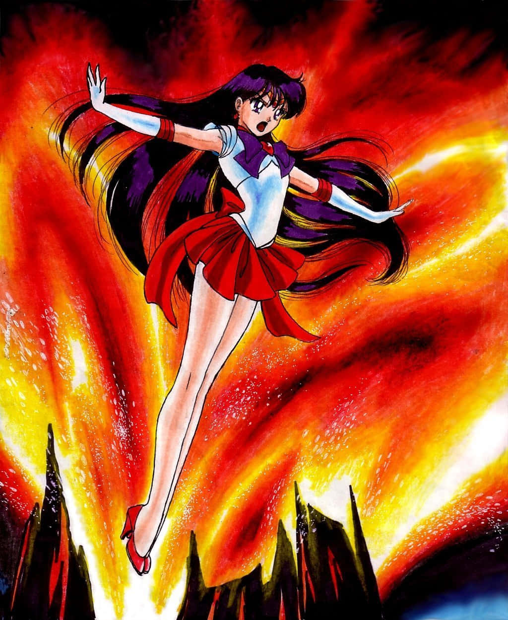 Sailor Mars Vowing To Protect Wallpaper
