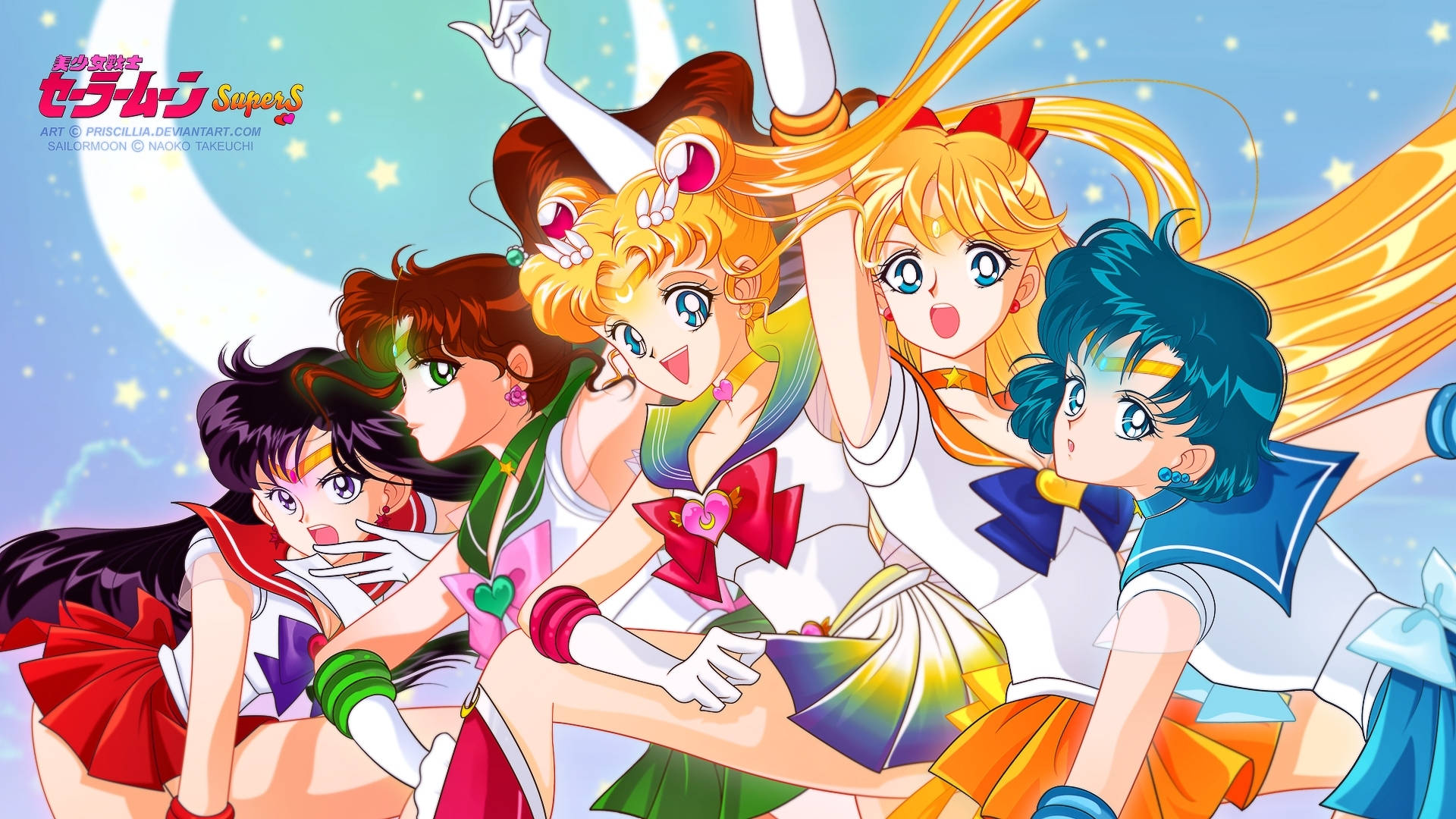 Sailor Moon Best Friends Wallpaper