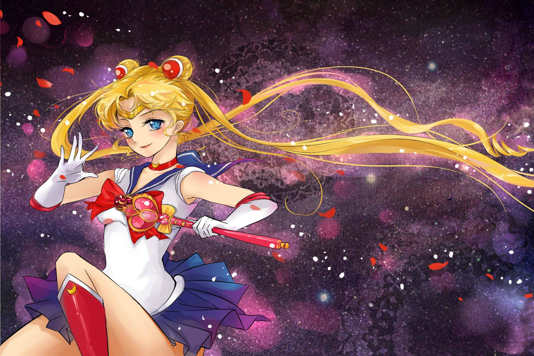 Sailor Moon Blonde Pigtails Wallpaper
