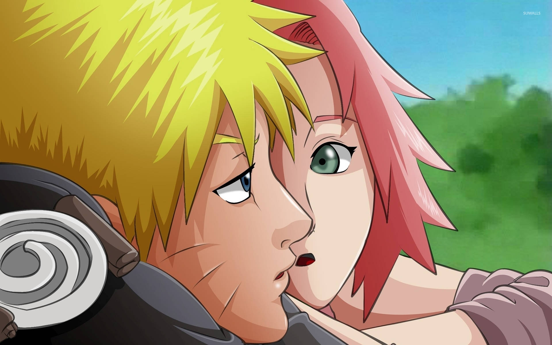 Download free Sakura Looking At Naruto Wallpaper - MrWallpaper.com