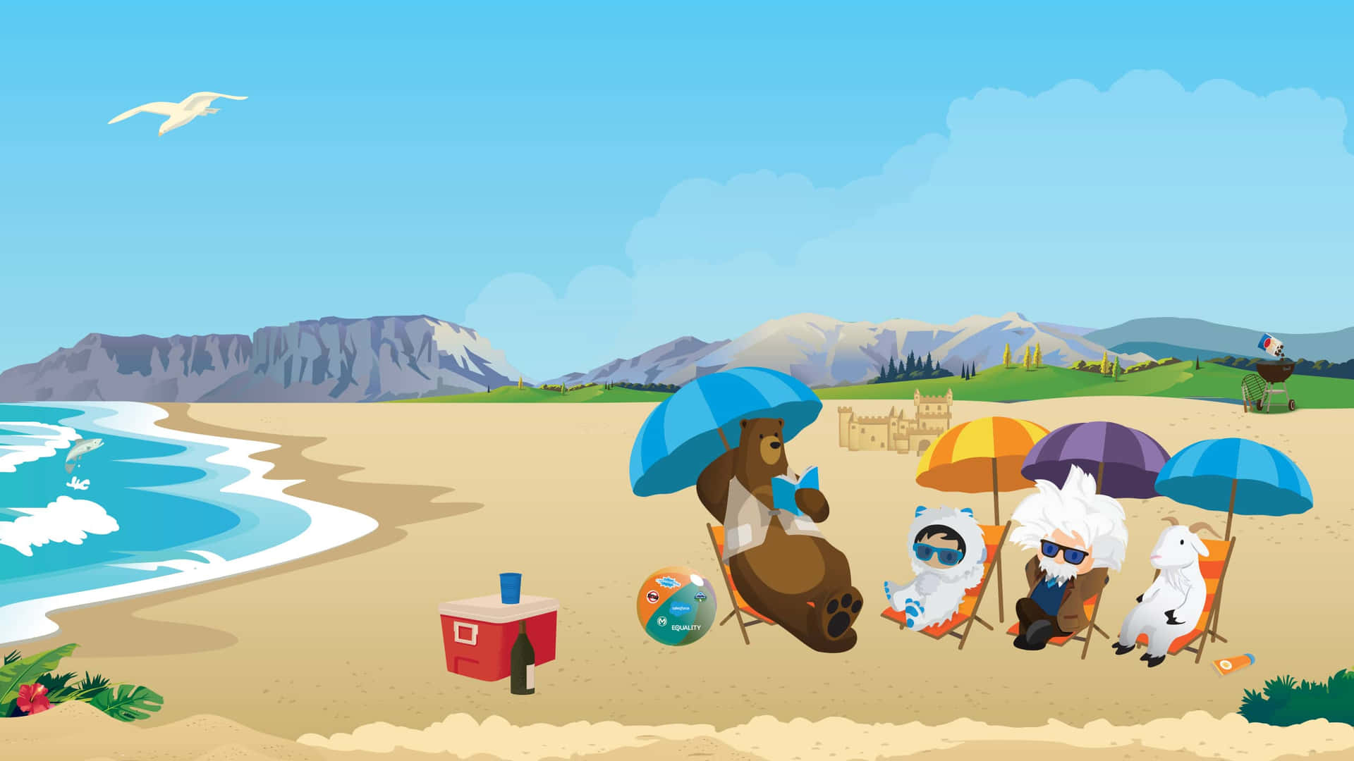 Salesforce Mascot Wallpaper