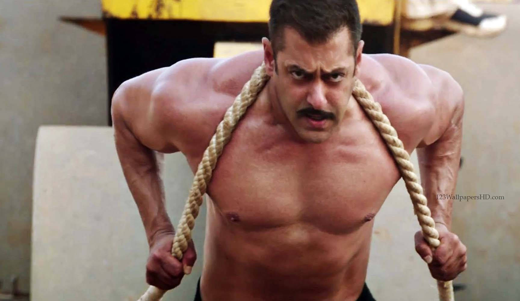 Salman Khan Hd Sultan Pulling With Rope Wallpaper