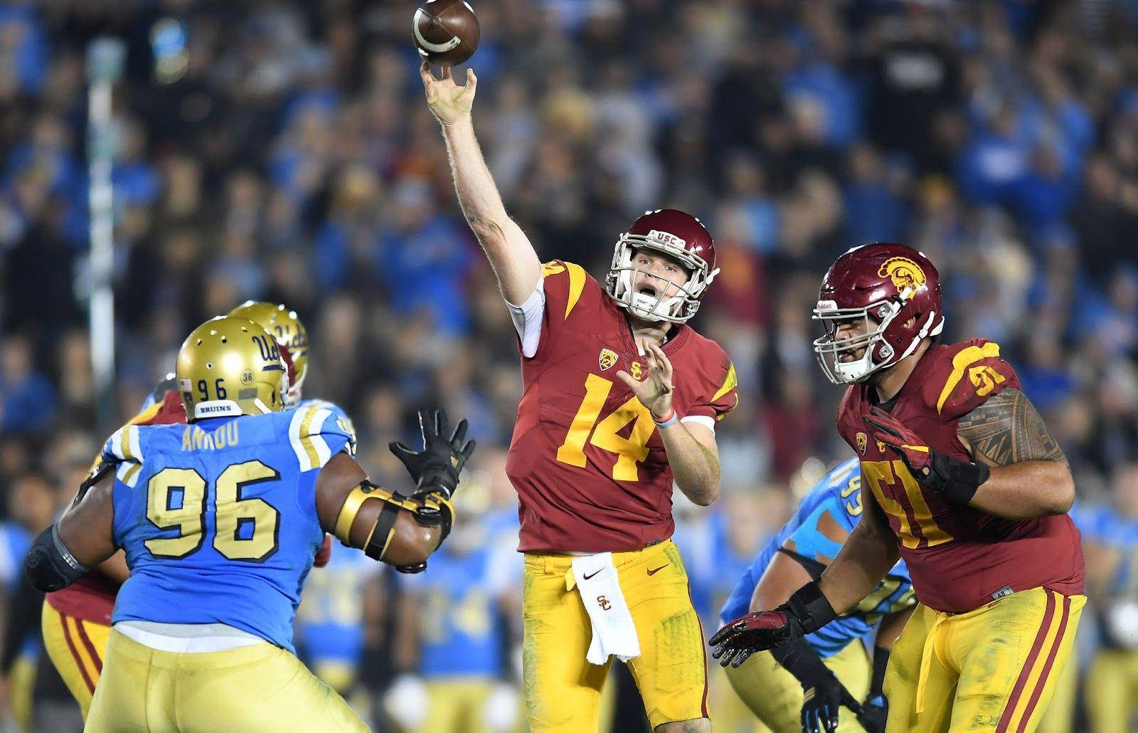 Sam Darnold Usc Versus Ucla Bruins Wallpaper