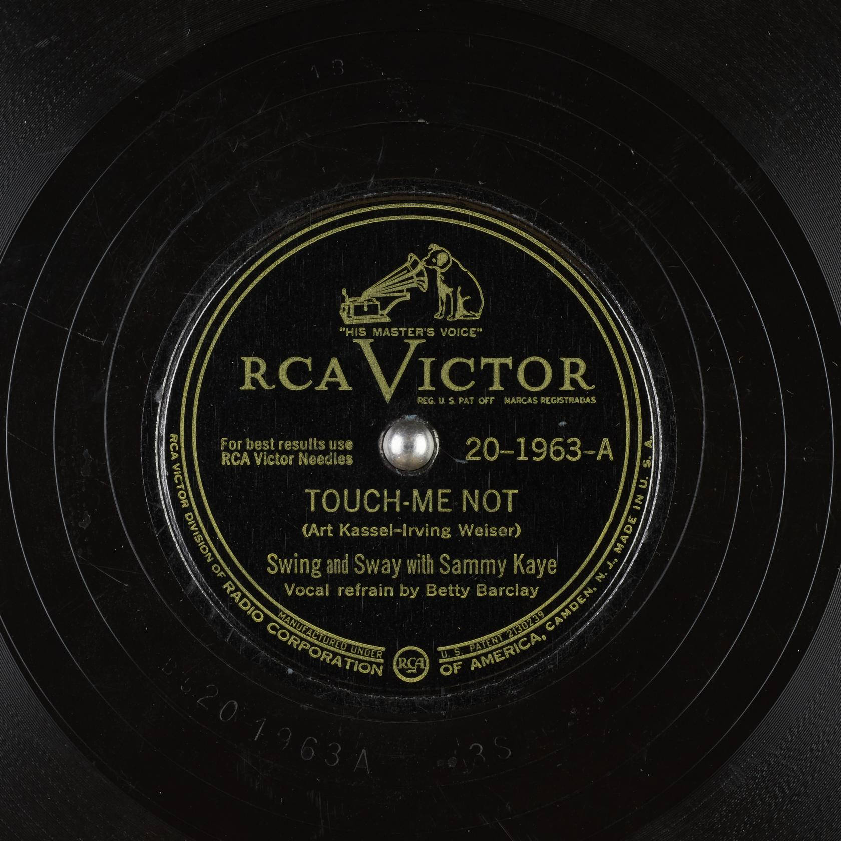 Sammy Kaye Touch Me Not Vinyl Record Wallpaper