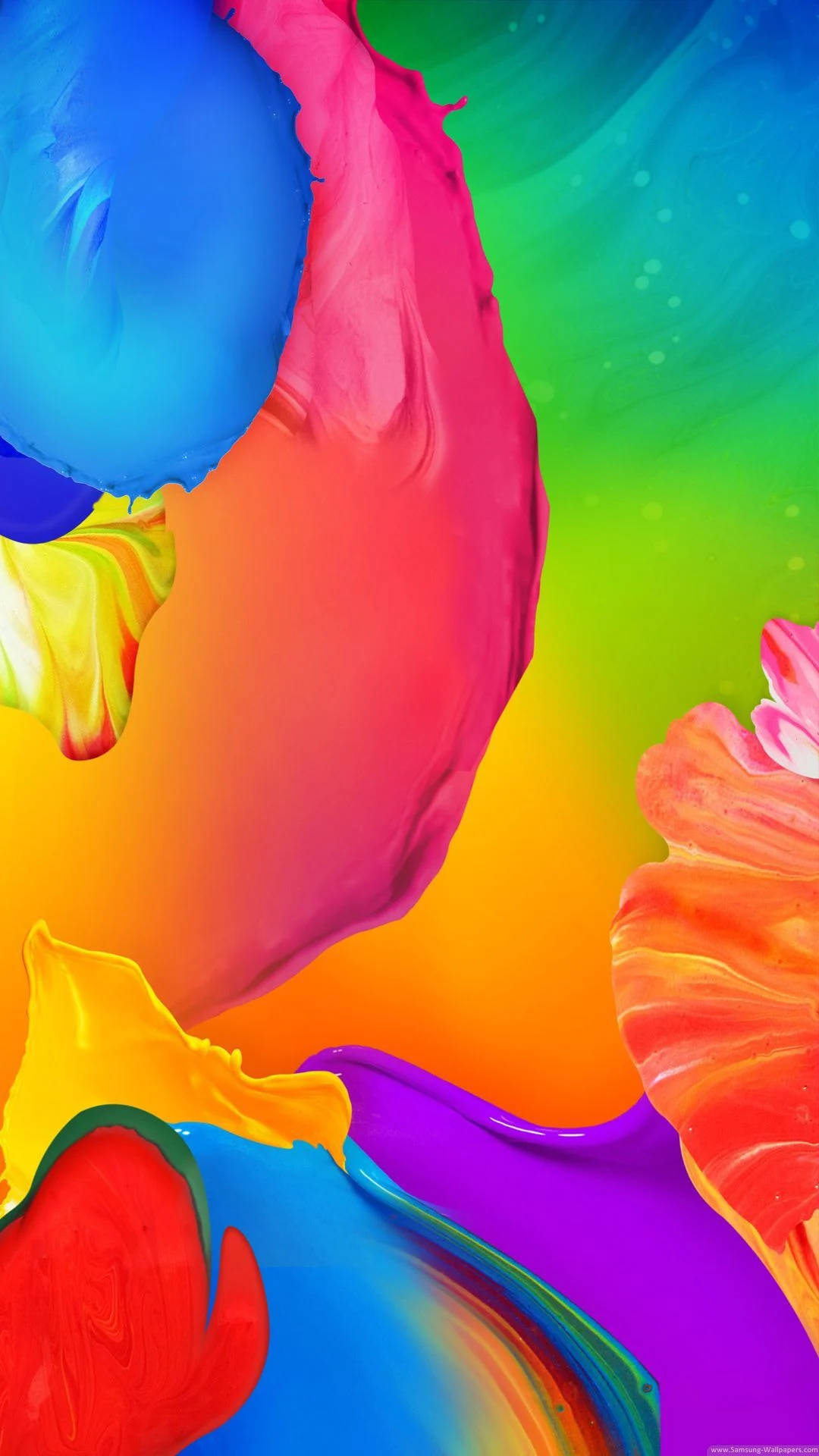 Samsung Colorful Splashes Wallpaper