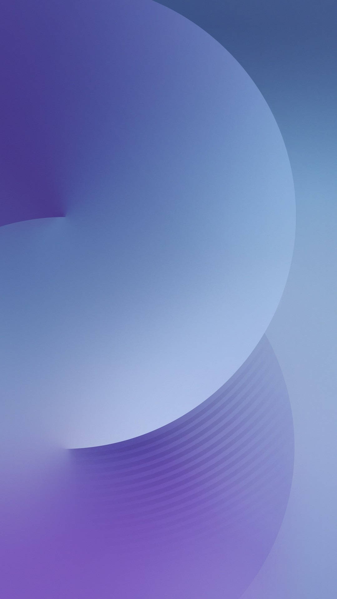 Samsung Galaxy J7 Blue And Indigo Half Circles Wallpaper