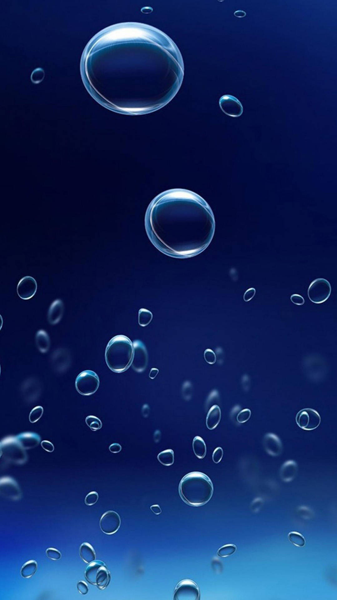 Samsung Galaxy J7 Water Bubbles Blue Background Wallpaper