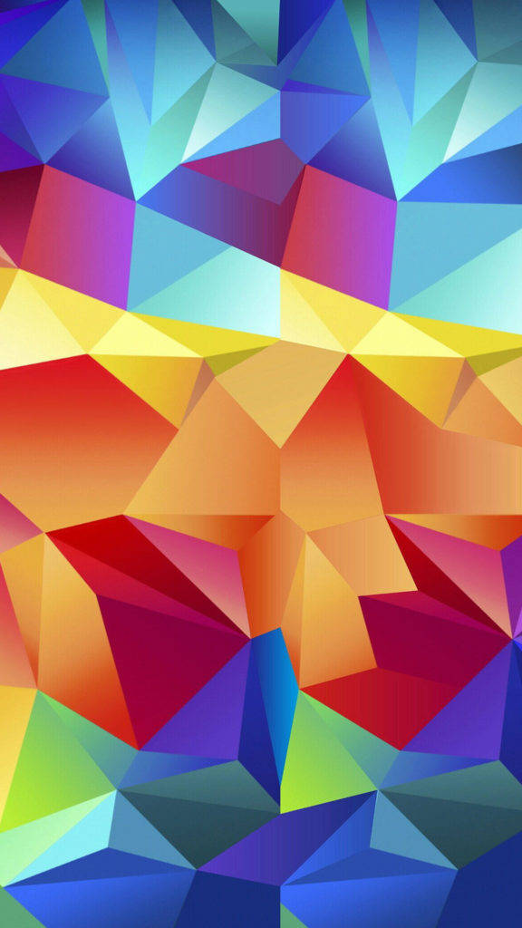 Samsung Galaxy S5 Colorful Polygon Wallpaper