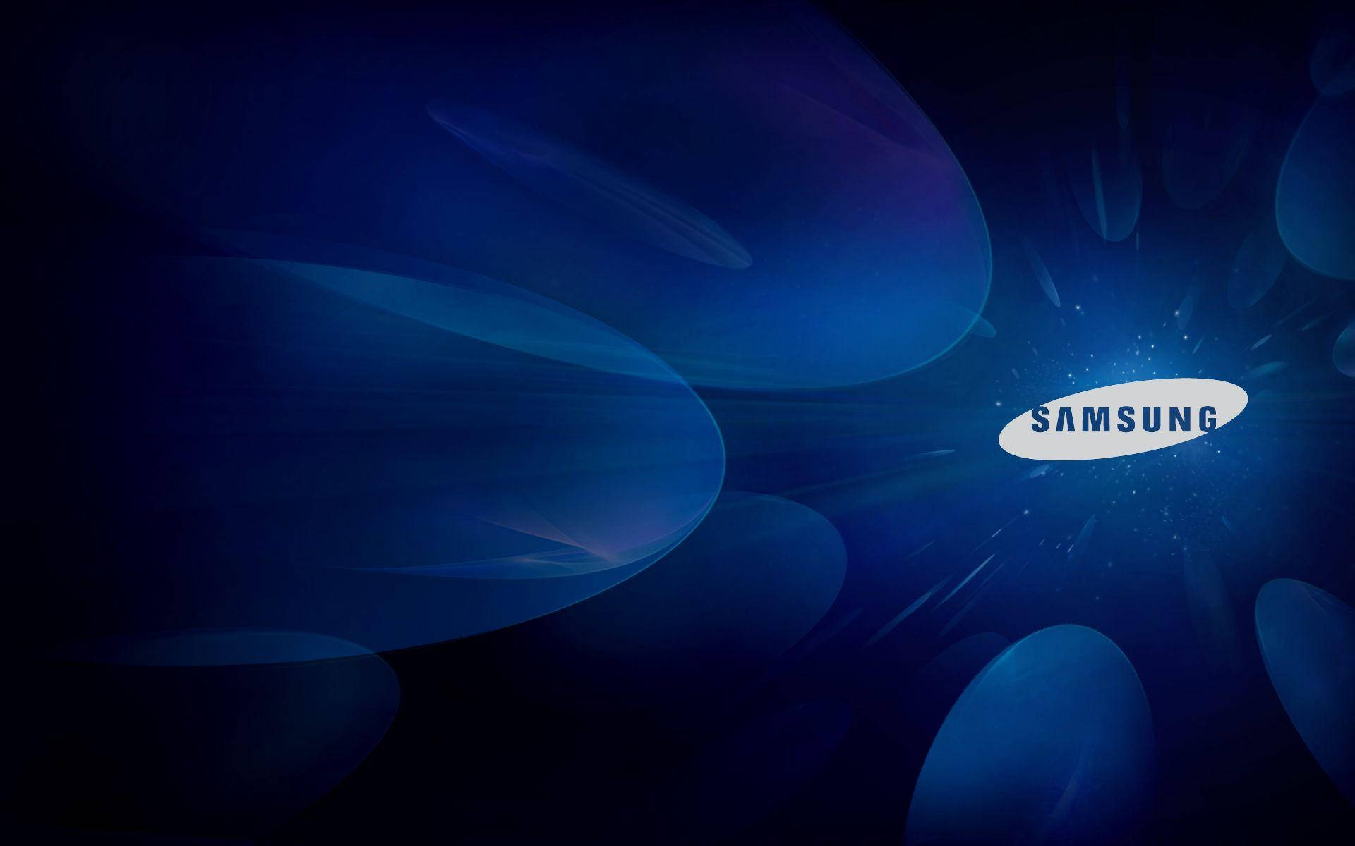 Samsung Logo On Galaxy Tablet Wallpaper