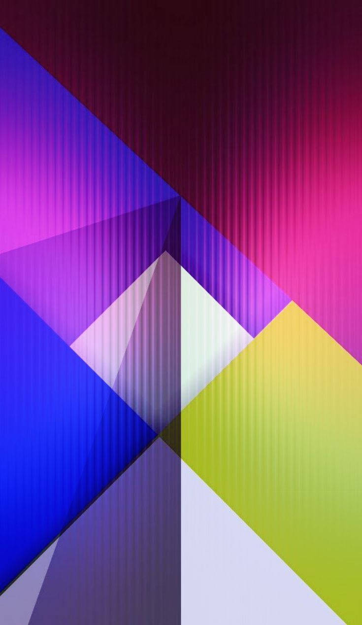 Samsung M21 Triangles And Lines Wallpaper