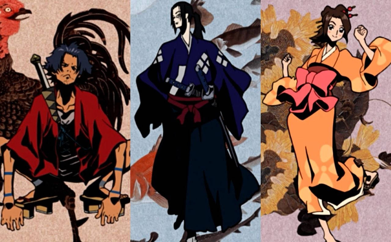 Samurai Champloo Cast Painting Wallpaper