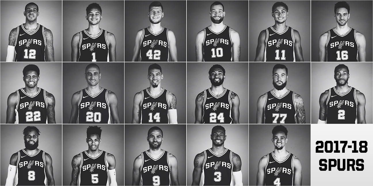 San Antonio Spurs Opening Night Roster Wallpaper