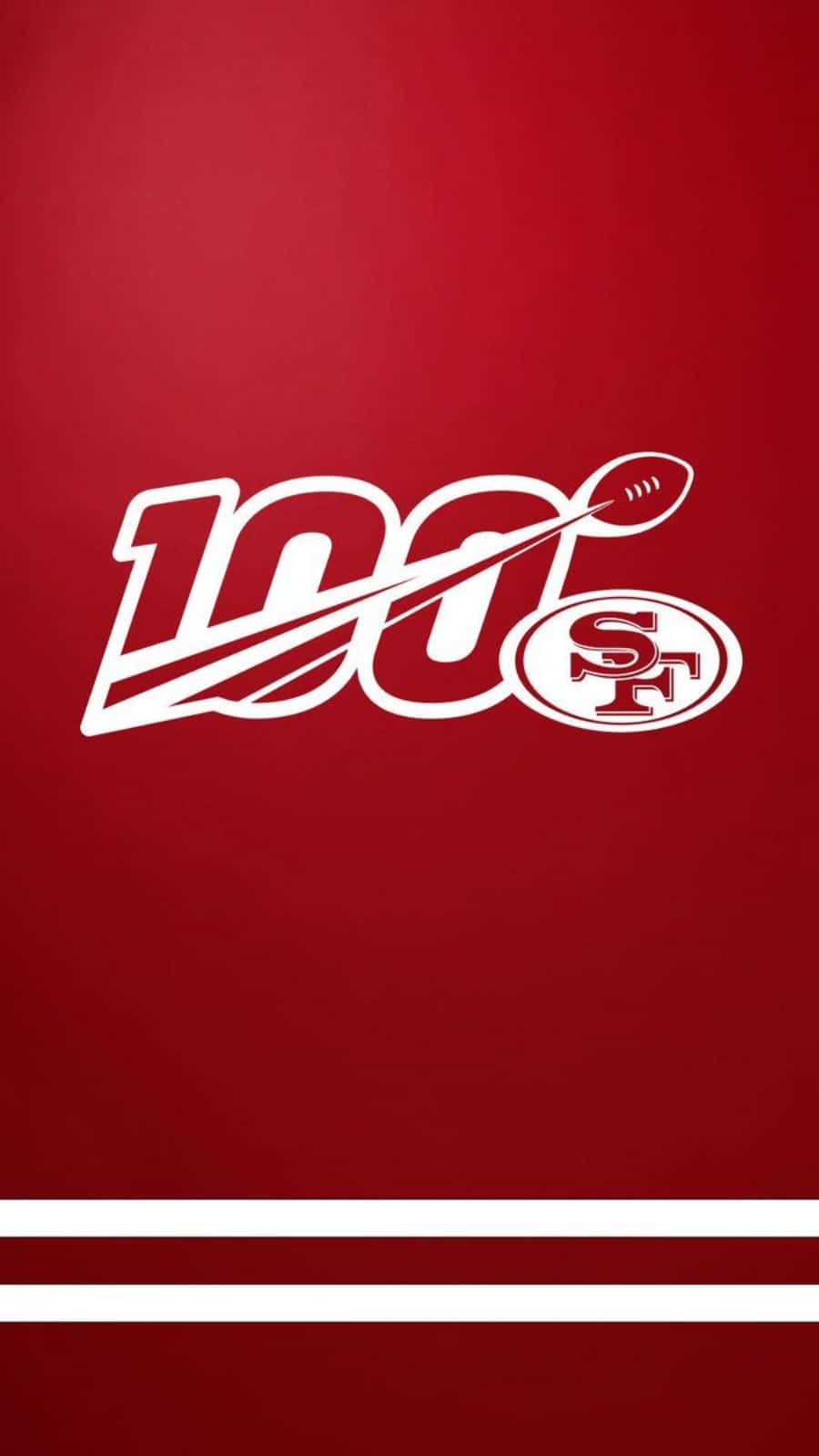 San Francisco 49ers Logo On A Red Background Wallpaper