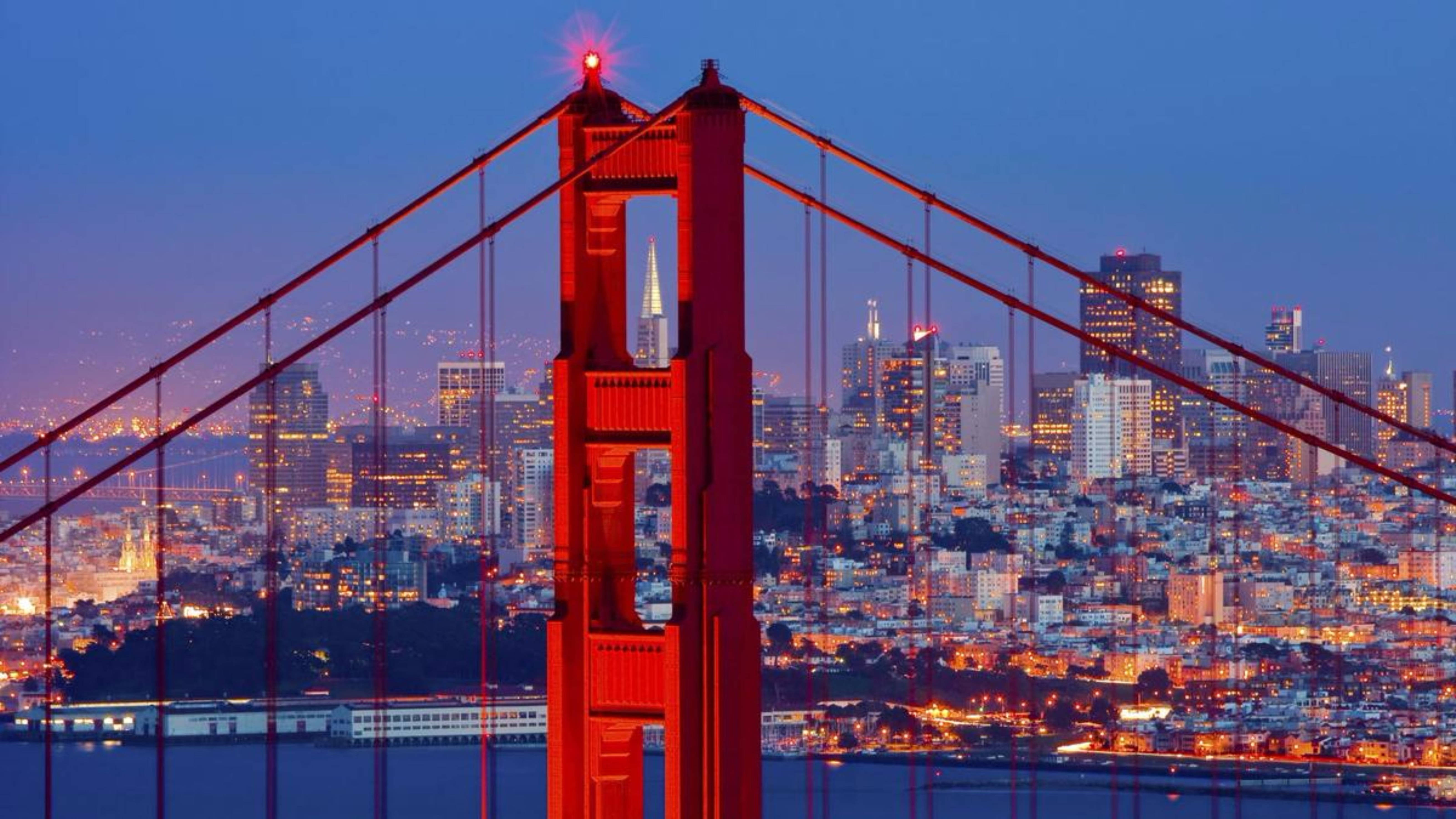 San Francisco 4k Bridge City View Wallpaper