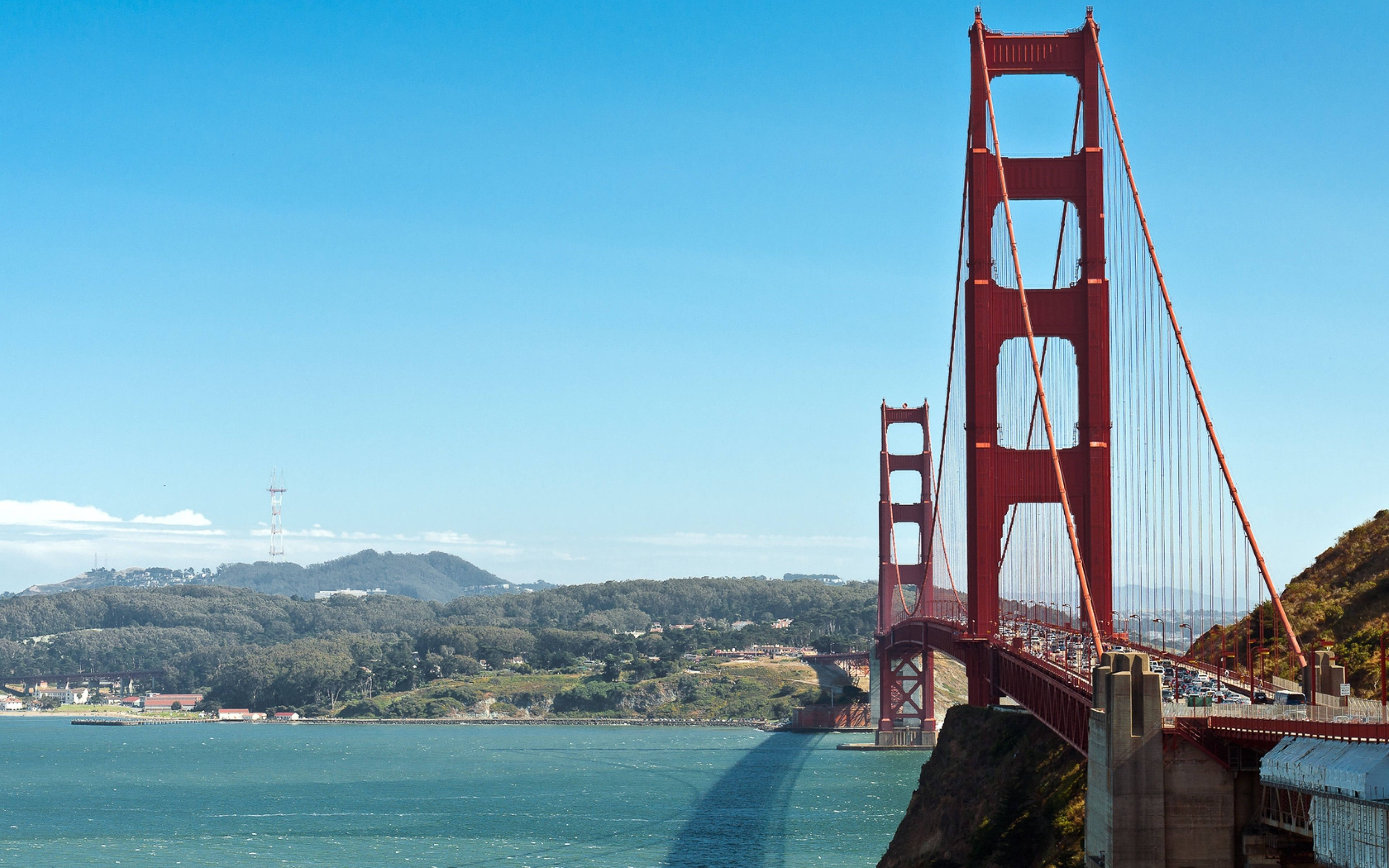 San Francisco 4k Iconic Golden Gate Bridge. Wallpaper