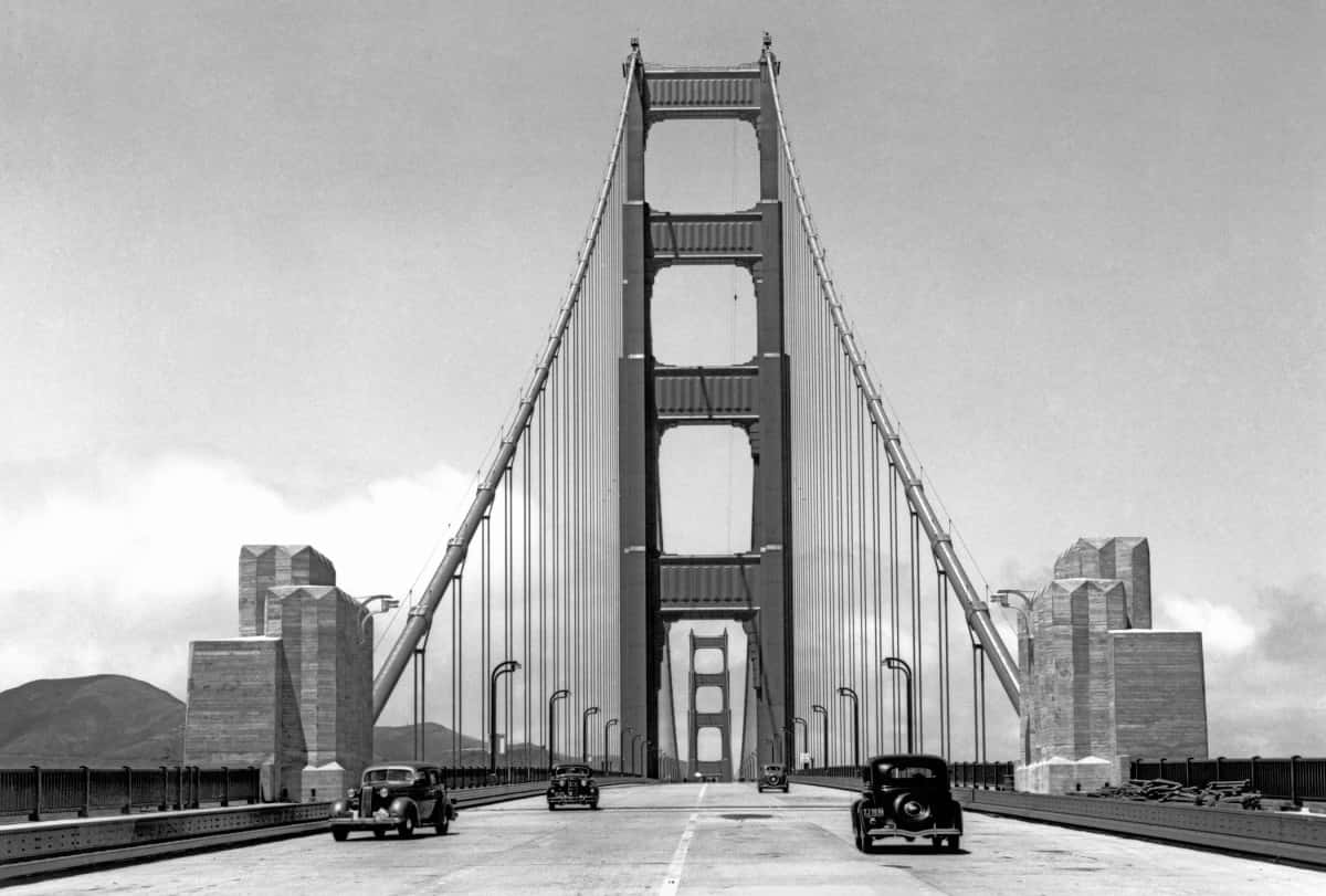 San Francisco Cars Black And White Wallpaper