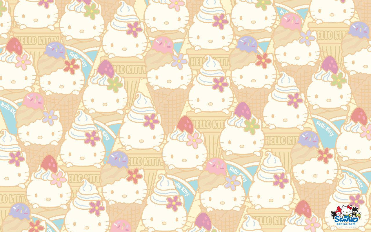 Sanrio Hello Kitty Ice Cream Wallpaper