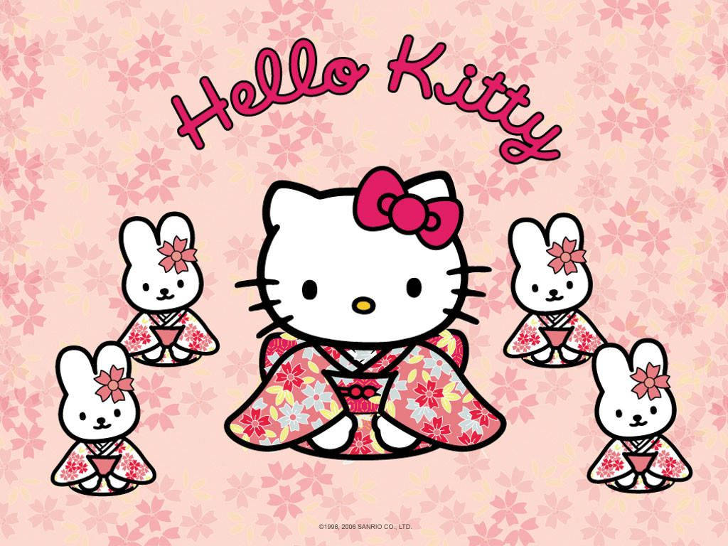 Sanrio Hello Kitty In Kimono Wallpaper