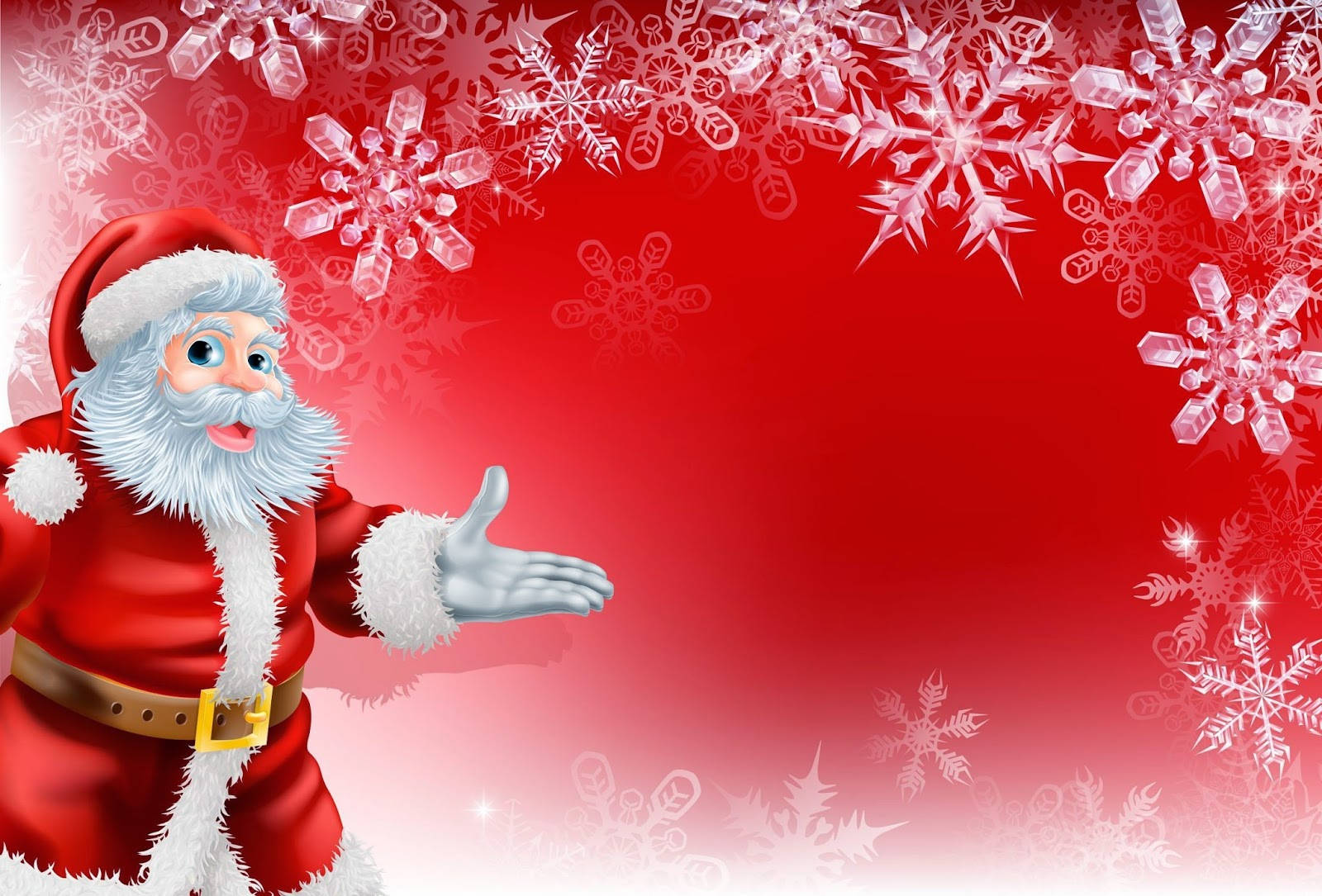 Santa Claus Red Christmas Background Wallpaper