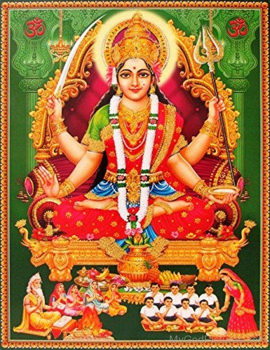 Santoshi Maa Hindu Goddes Wallpaper