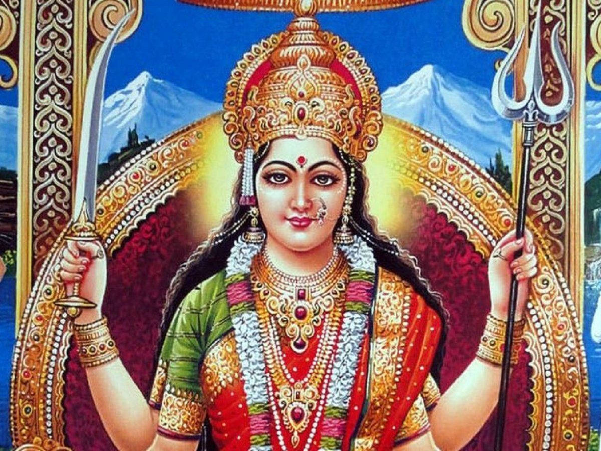 Santoshi Maa Kind-hearted Goddess Wallpaper