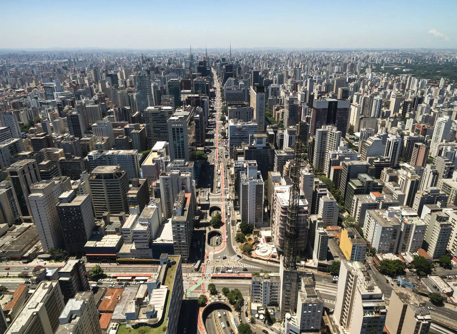 Sao Paulo Aerial Cityscape Wallpaper