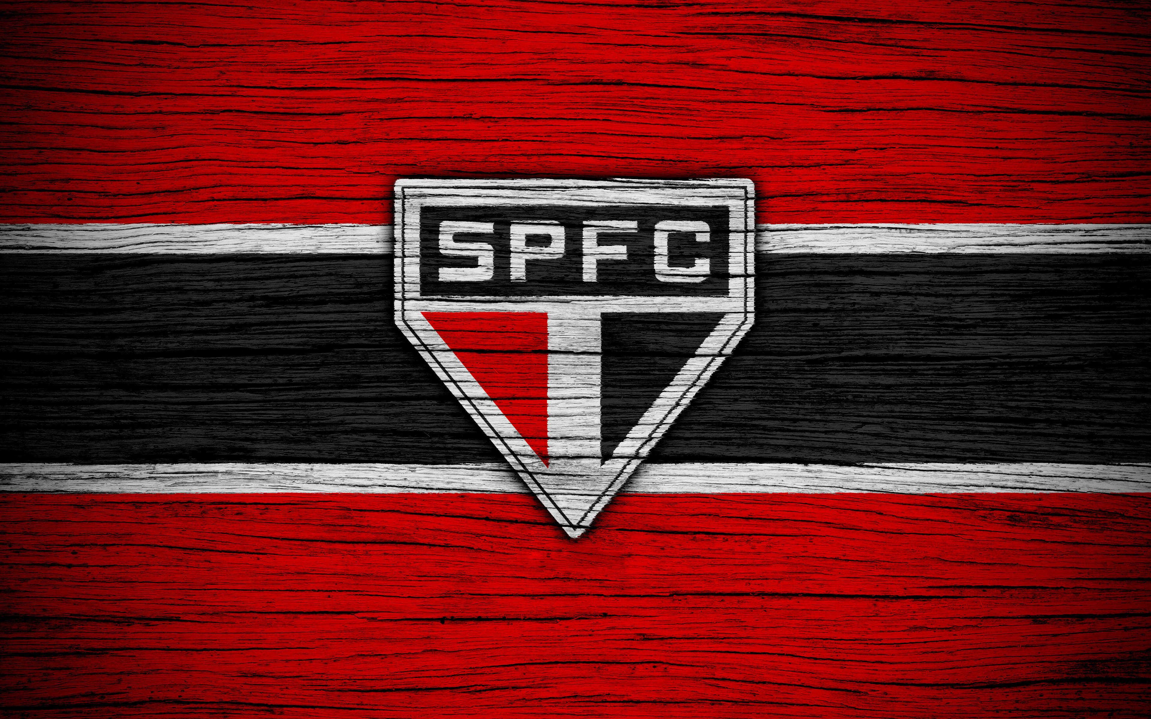 São Paulo Fc Wooden Logo Wallpaper