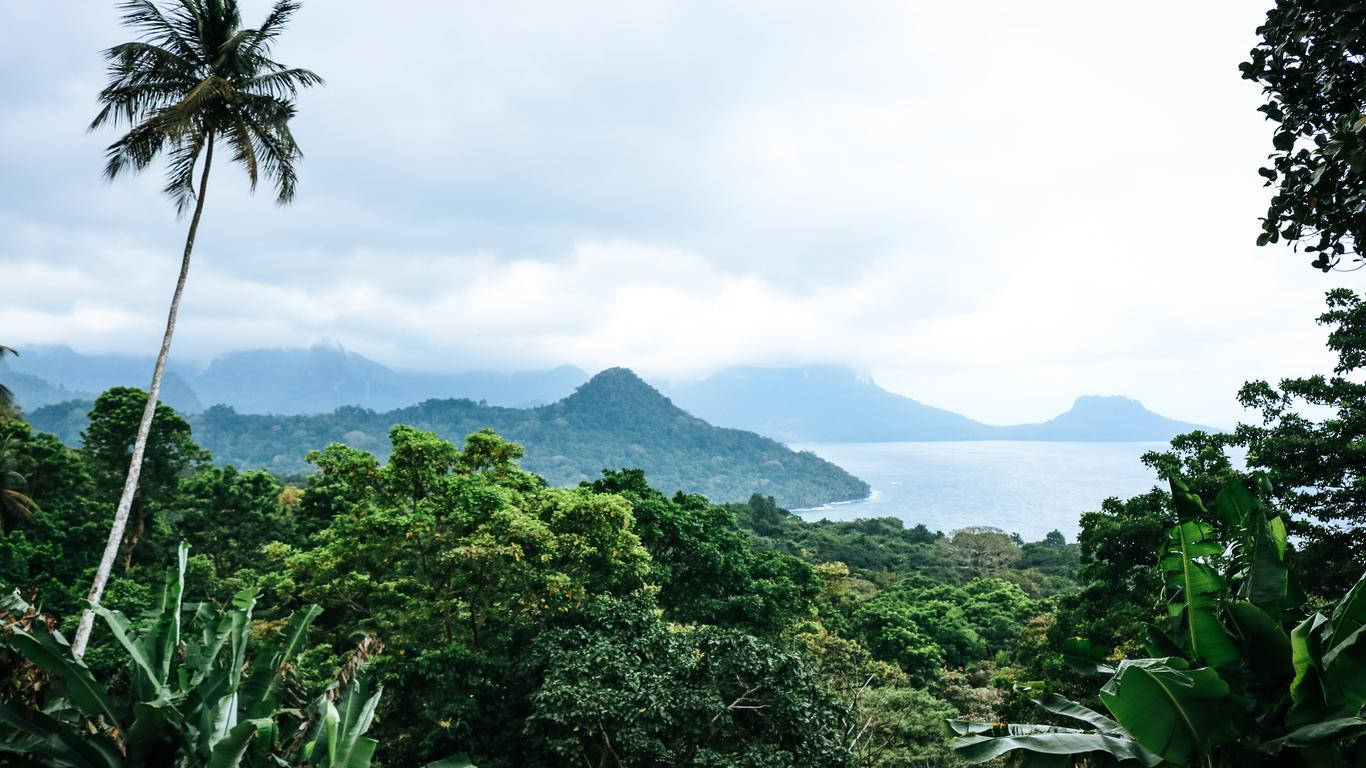 Sao Tome And Principe Lush Island Wallpaper