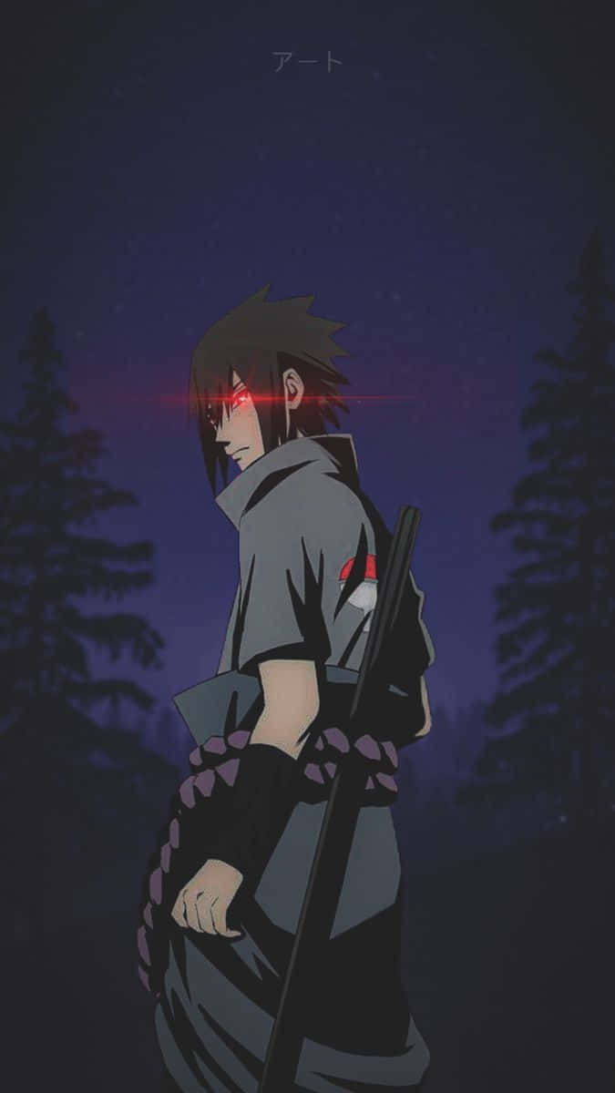 Sasuke Uchiha Night Profile Wallpaper
