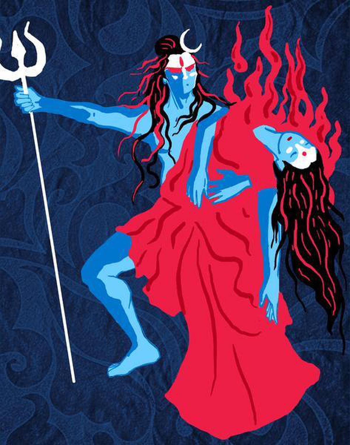 Sati Lord Shiva Angry Empowered Woman Wallpaper