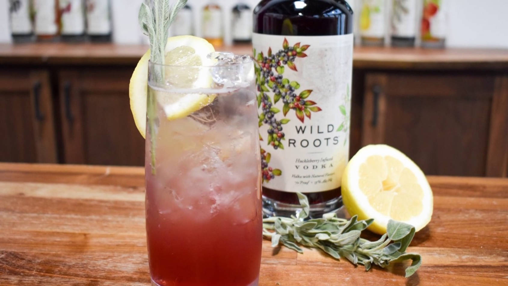 Savor The Flavor Of Wild Roots Huckleberry Vodka Cocktail Wallpaper