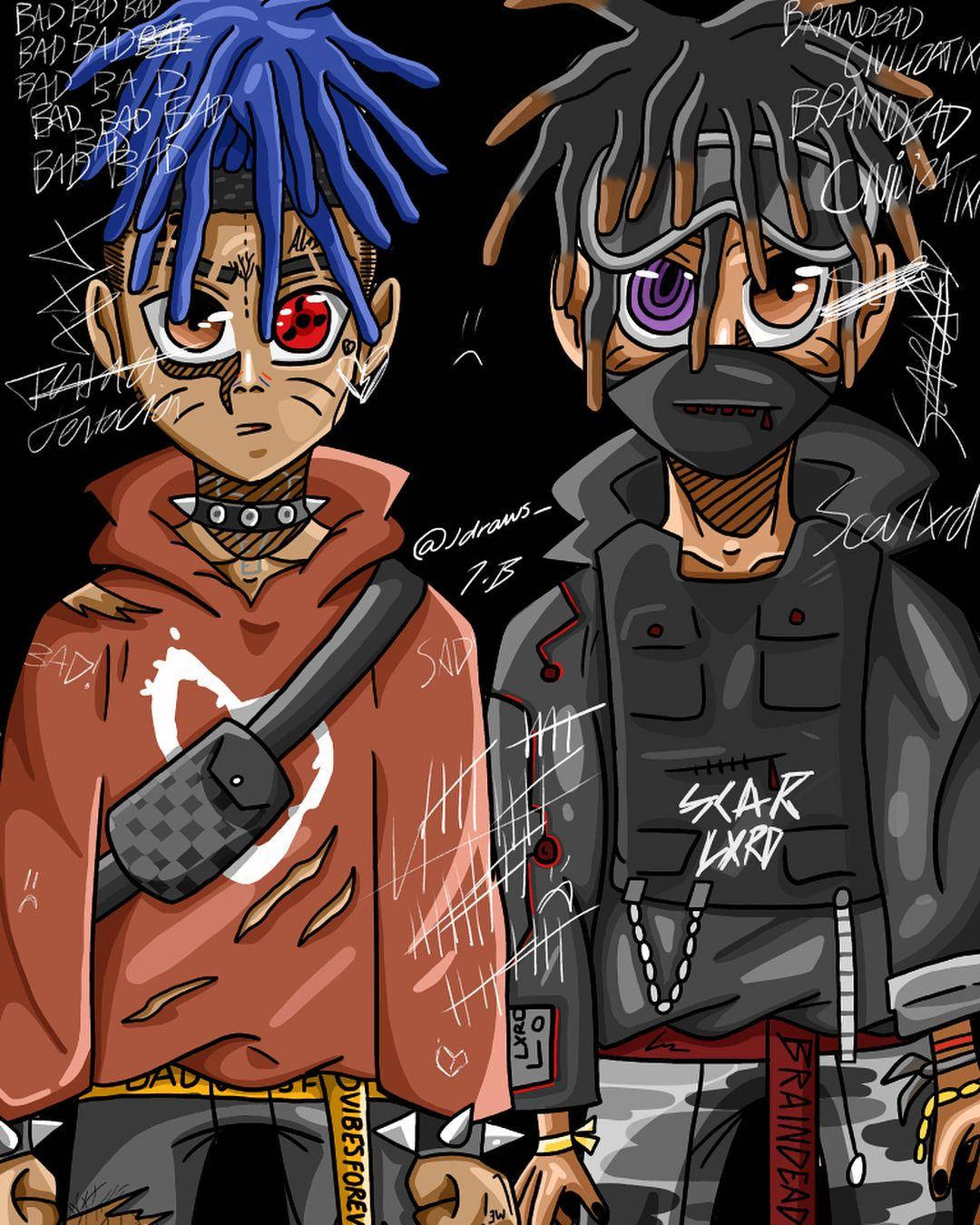 Scarlxrd Xxxtentacion Anime Cartoon Naruto Eyes Wallpaper