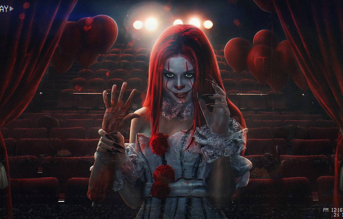 Scary Girl Pennywise Wallpaper