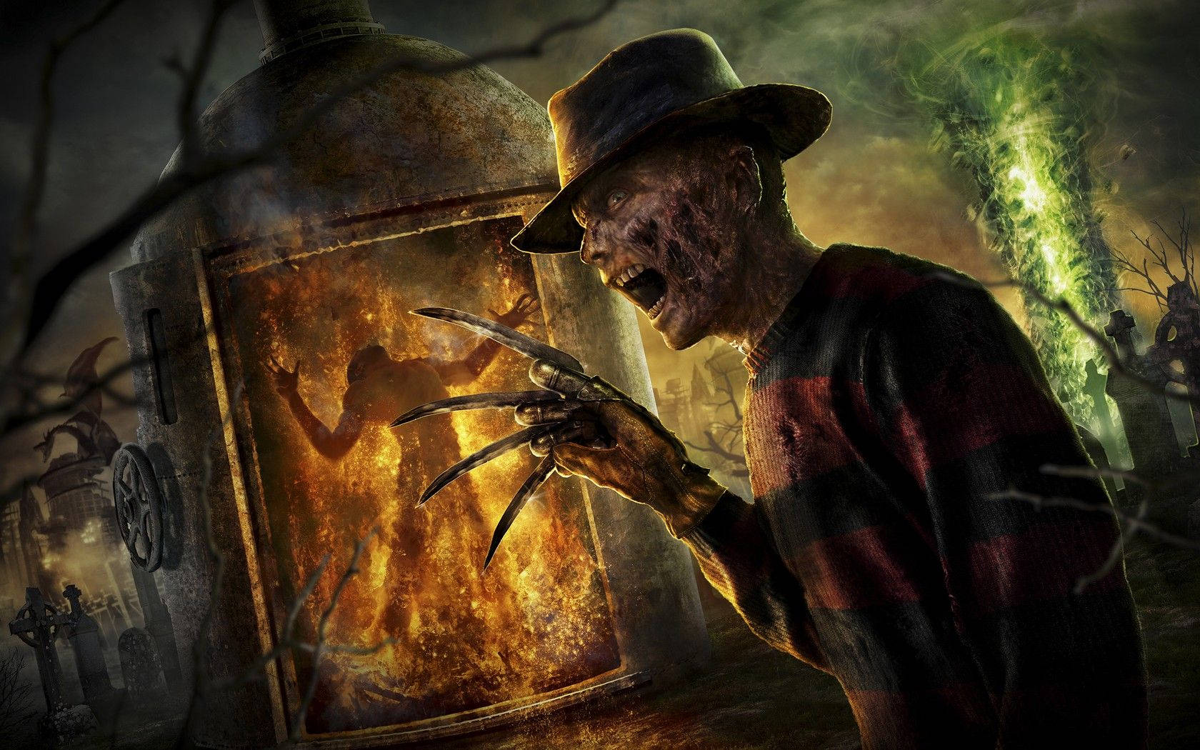 Scary Halloween Freddy Krueger Wallpaper