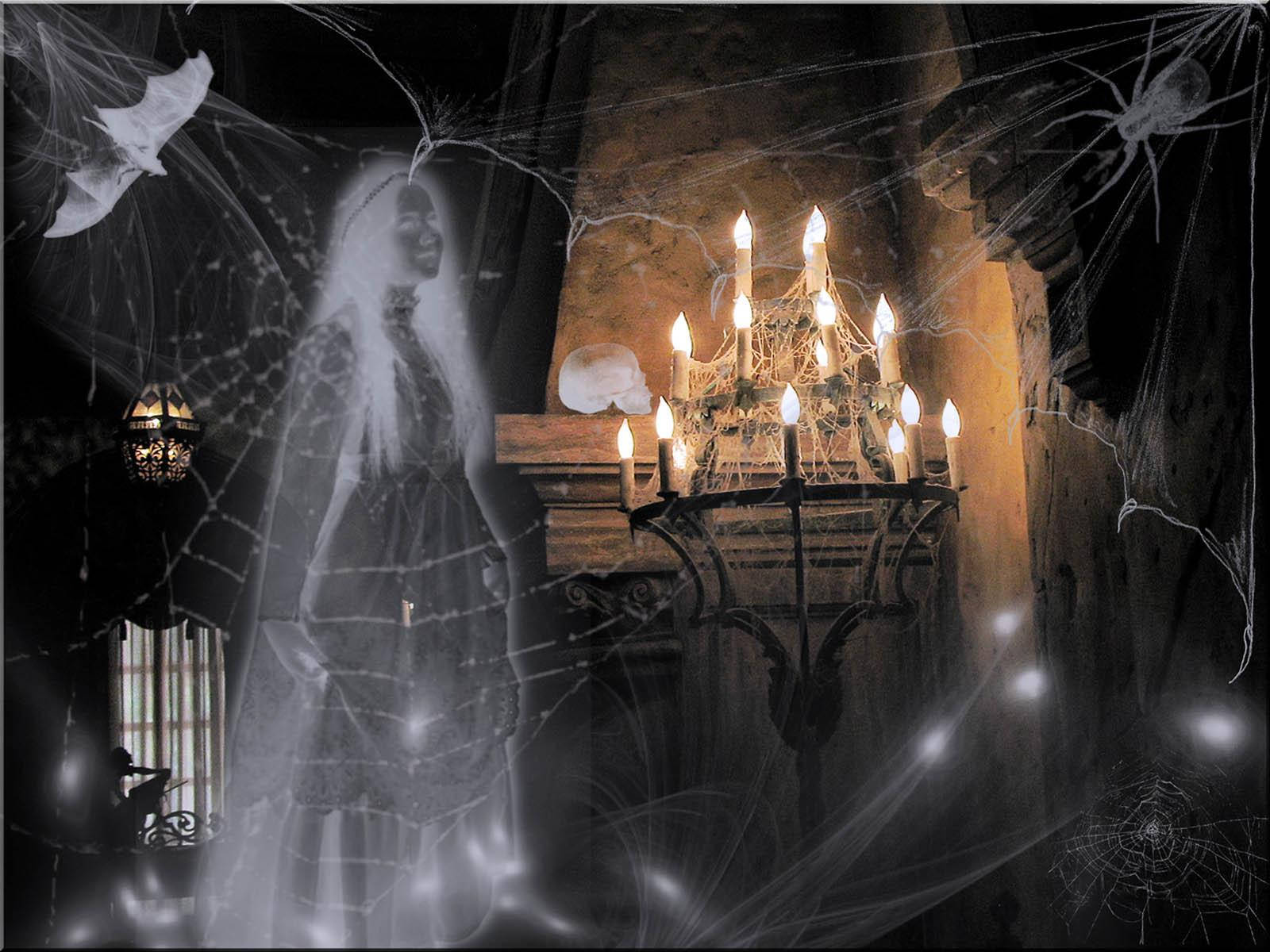 Scary Halloween Ghost Girl Wallpaper