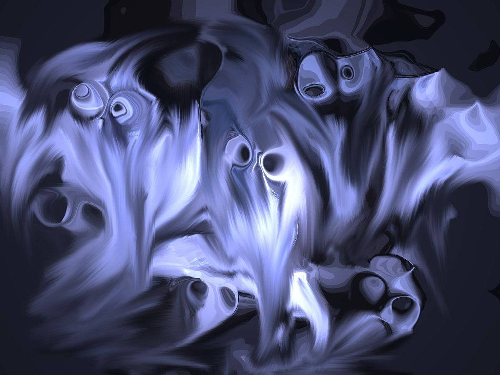 Scary Halloween Ghosts Painting Wallpaper