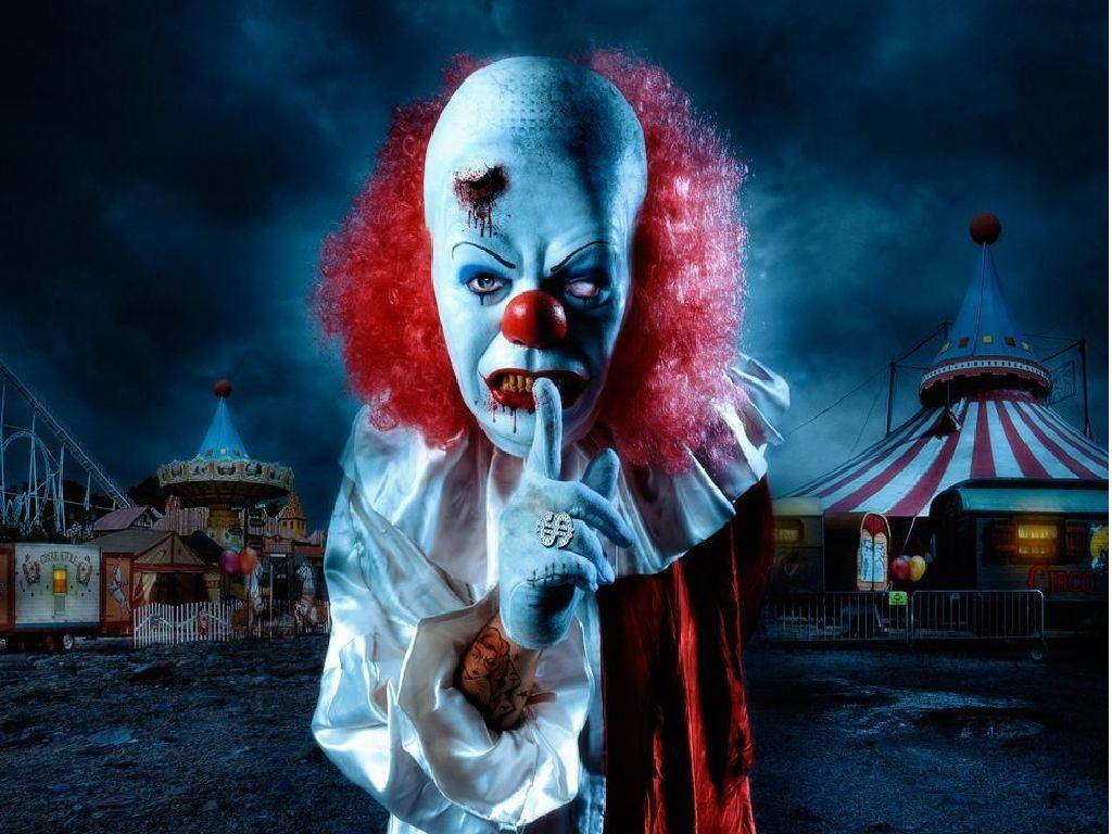 Scary Halloween It The Clown Wallpaper