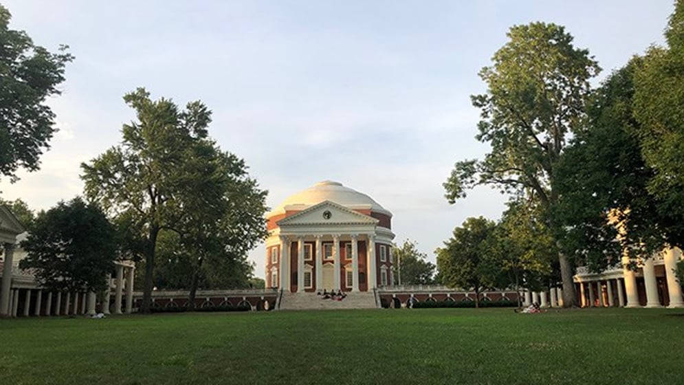 Scenic View Of The University Of Virginia In Autumn. Wallpaper