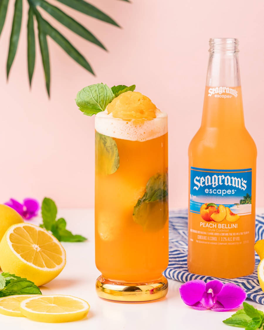 Seagrams Peach Gin Float Wallpaper