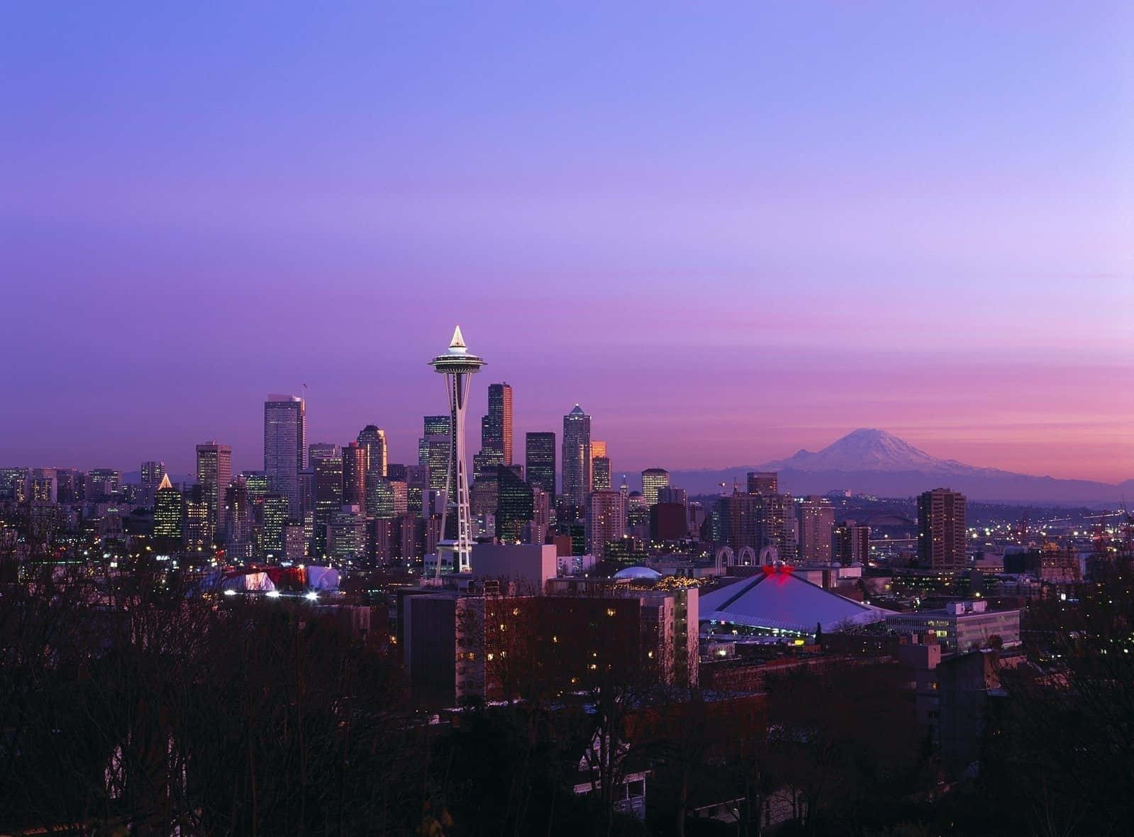 Seattle Hd Purple Aesthetic Wallpaper