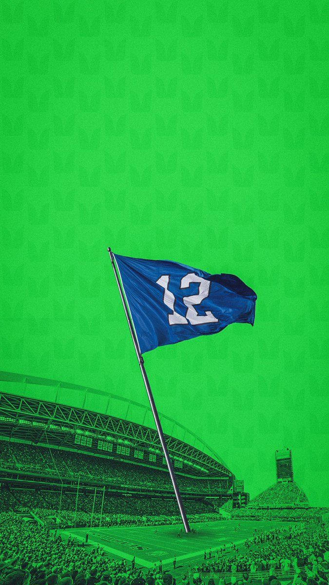 Seattle Seahawks Flag Wallpaper