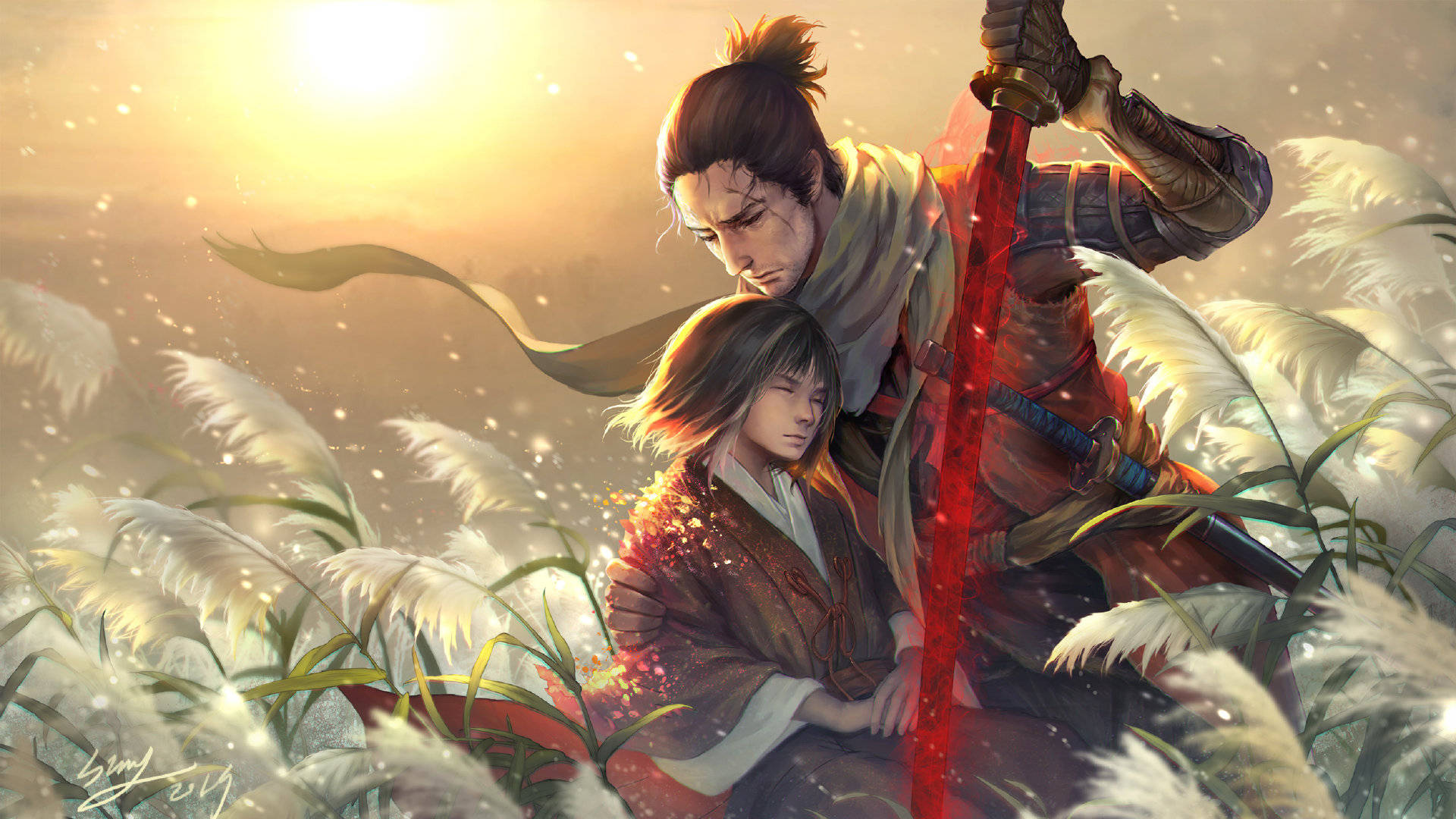 Download free Sekiro And Kuro Anime Art Wallpaper - MrWallpaper.com