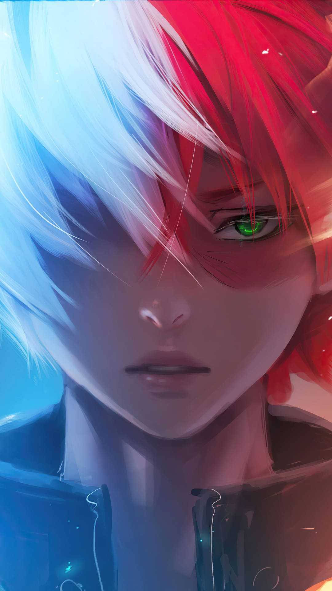 Download free Serious Face Of Shoto Todoroki Aesthetic Wallpaper -  MrWallpaper.com