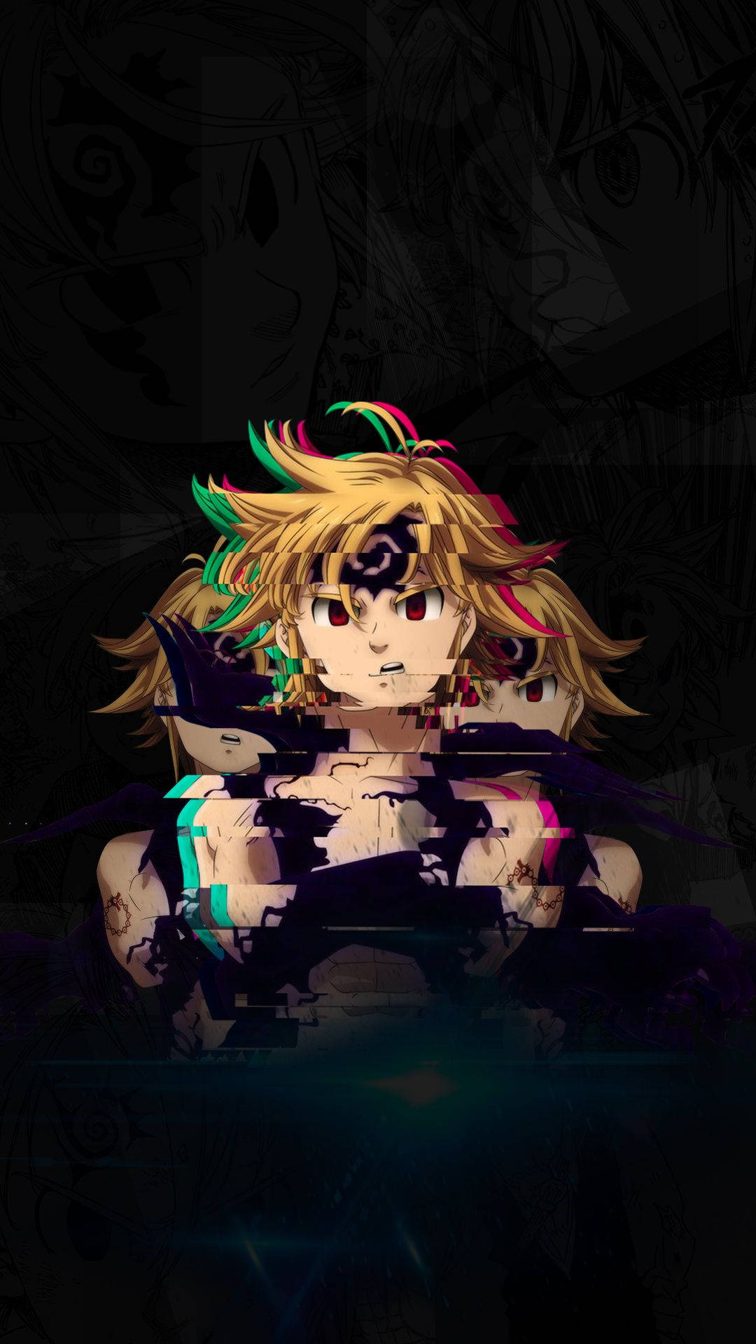 Download free Seven Deadly Sins Glitch Meliodas Wallpaper - MrWallpaper.com