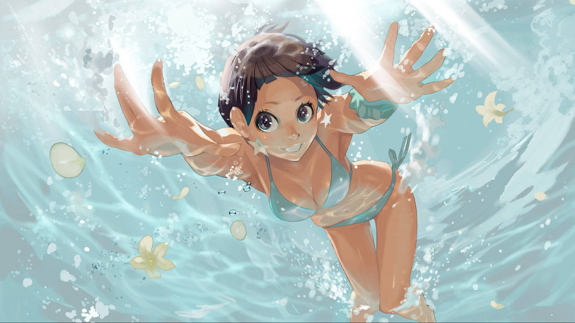 Download free Sexy Anime Girl Underwater Wallpaper - MrWallpaper.com