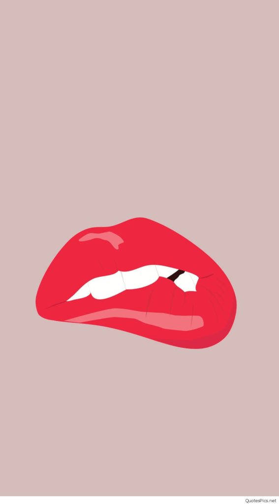 Sexy Lips Girly Lock Screen Iphone Wallpaper
