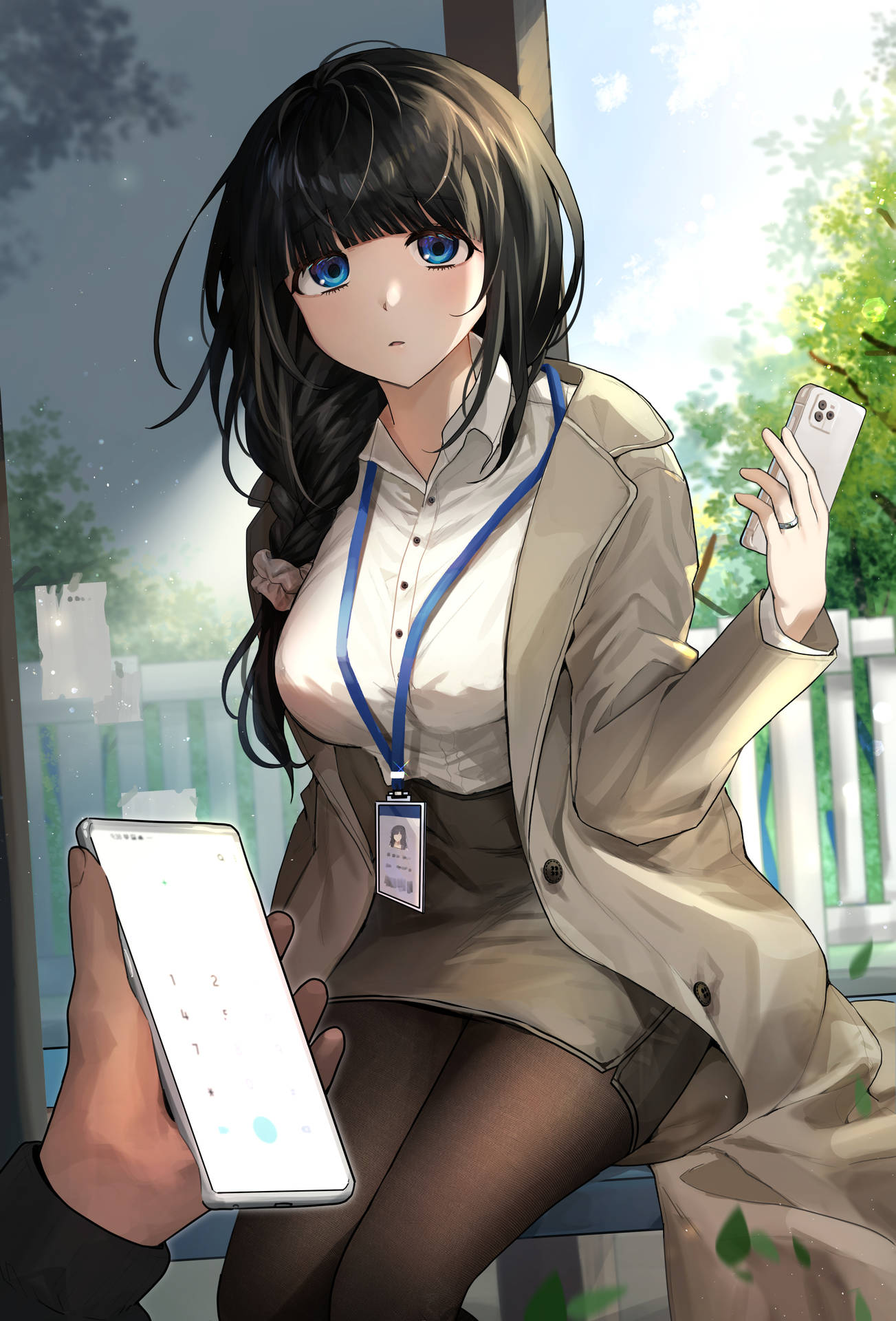 Download free Sexy Office Girl Anime Phone Wallpaper - MrWallpaper.com