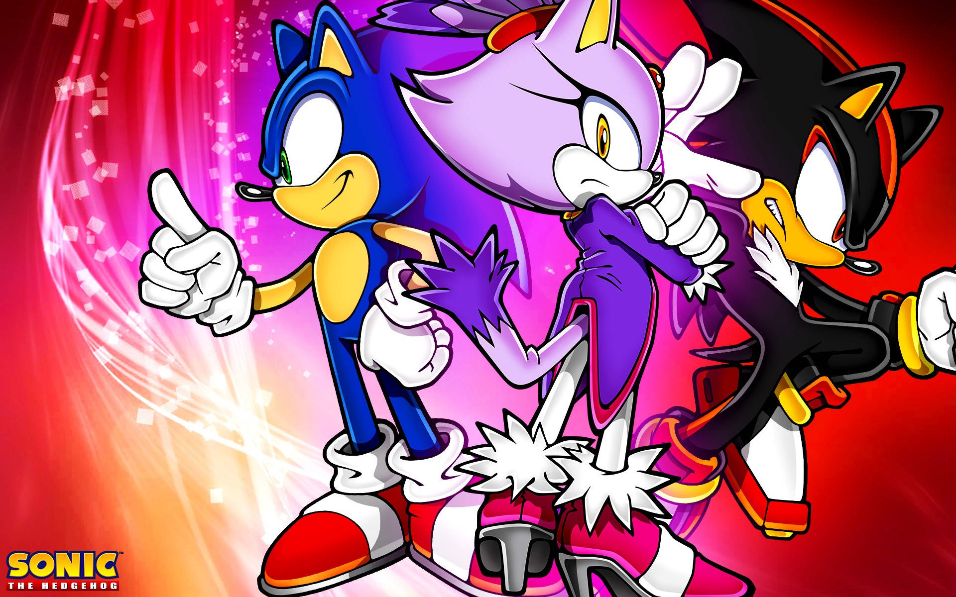 Download free Shadow The Hedgehog With Sonic And Blaze Wallpaper -  MrWallpaper.com