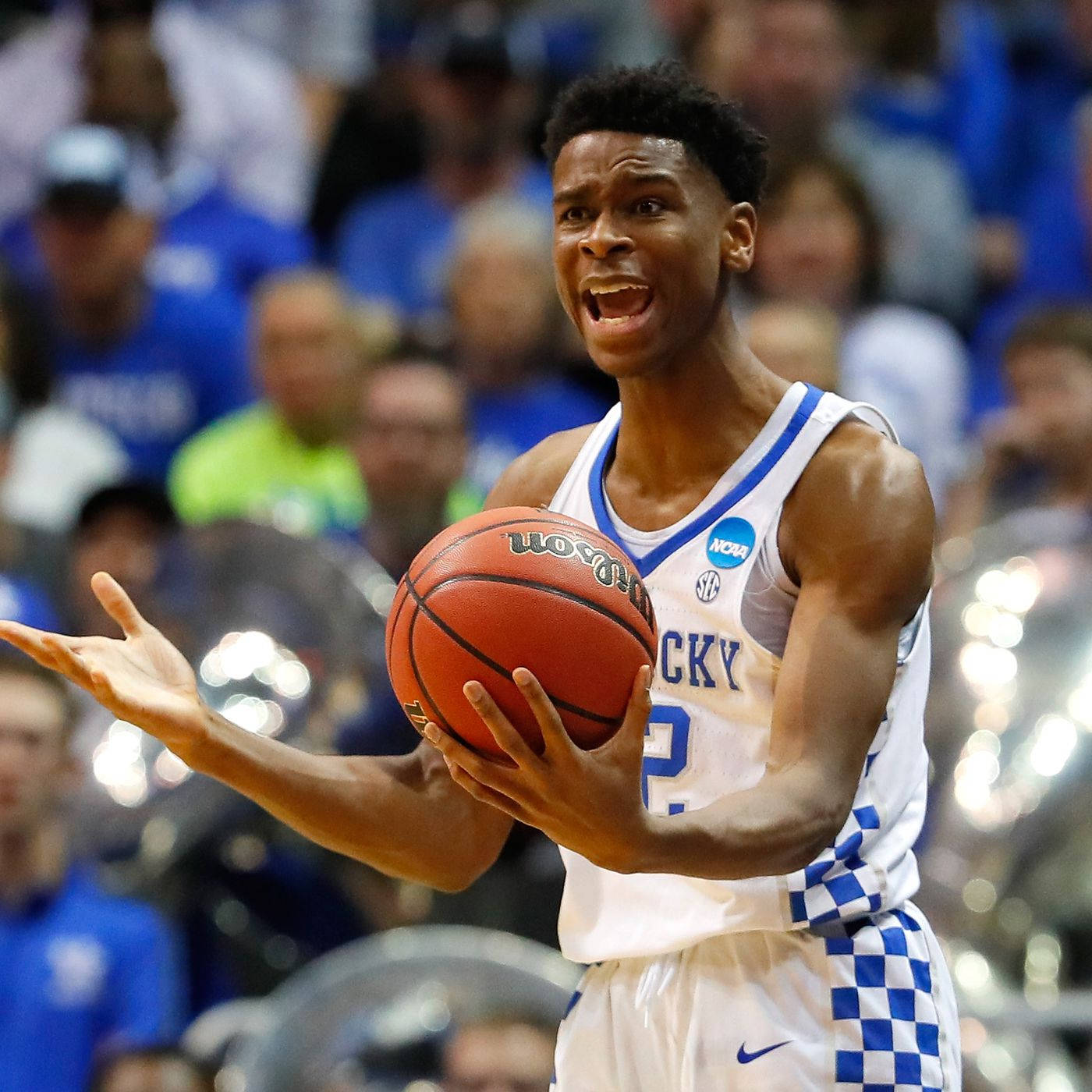 Shai Gilgeous Alexander Call Reaction Kentucky Wildcats Wallpaper