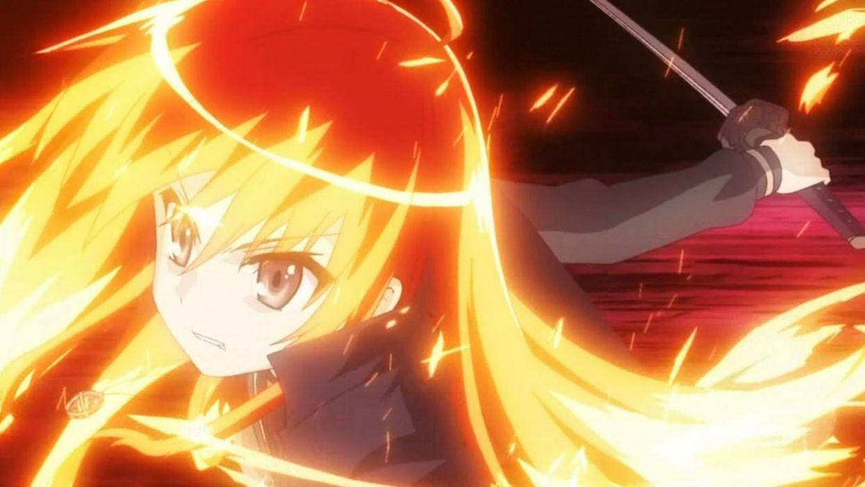 Shana Golden Fire Anime Wallpaper